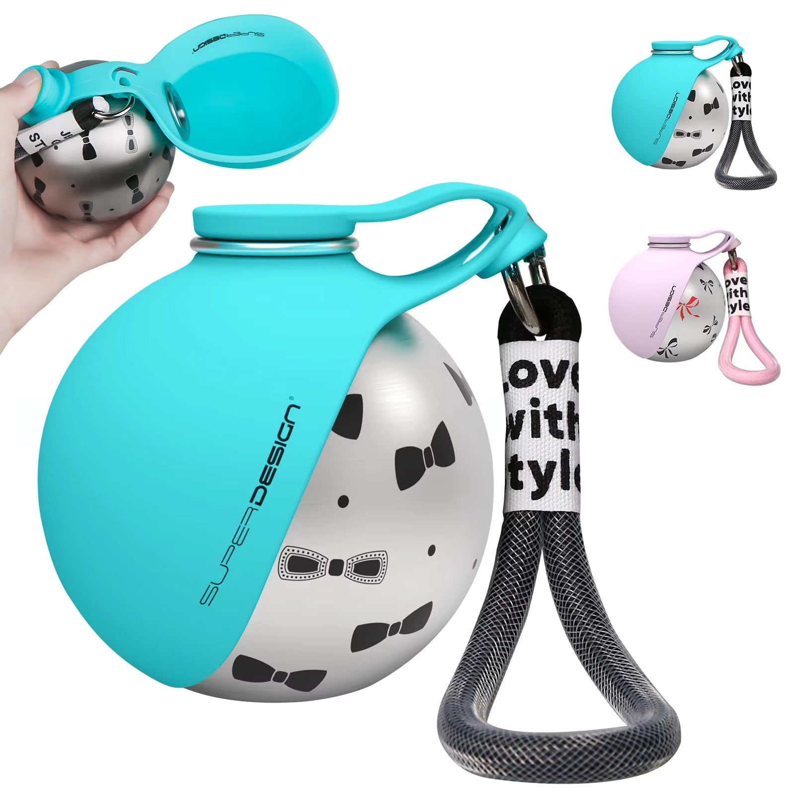 2-in-1 Portable Dog Water Bottle for Small Dogs - Leak-Proof