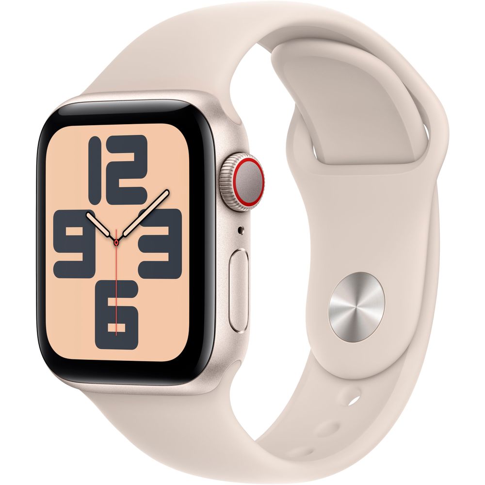 Apple Watch SE 2 Cell 40mm Starlight Aluminum - Starlight Sport Band MRG03LL/A