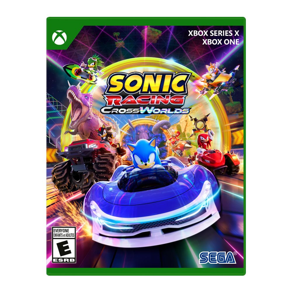 Sega Sonic Racing CrossWorlds Racing Game for Xbox Series X, 23 Characters, 45 Vehicles, 24 Tracks, Multiplayer