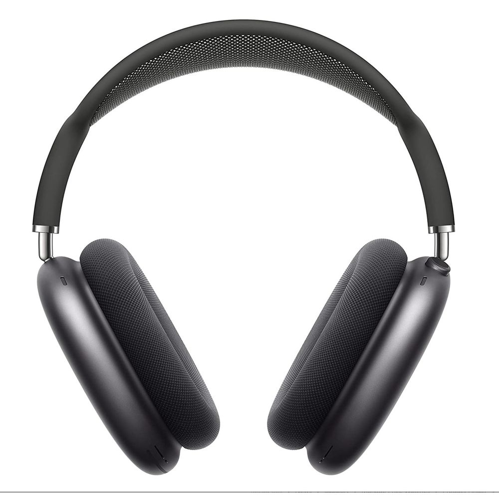 Apple AirPods Max Wireless Headphones, High-Fidelity Audio, Active Noise Cancellation, Transparency Mode, Spatial Audio, Space Gray with Black Headband