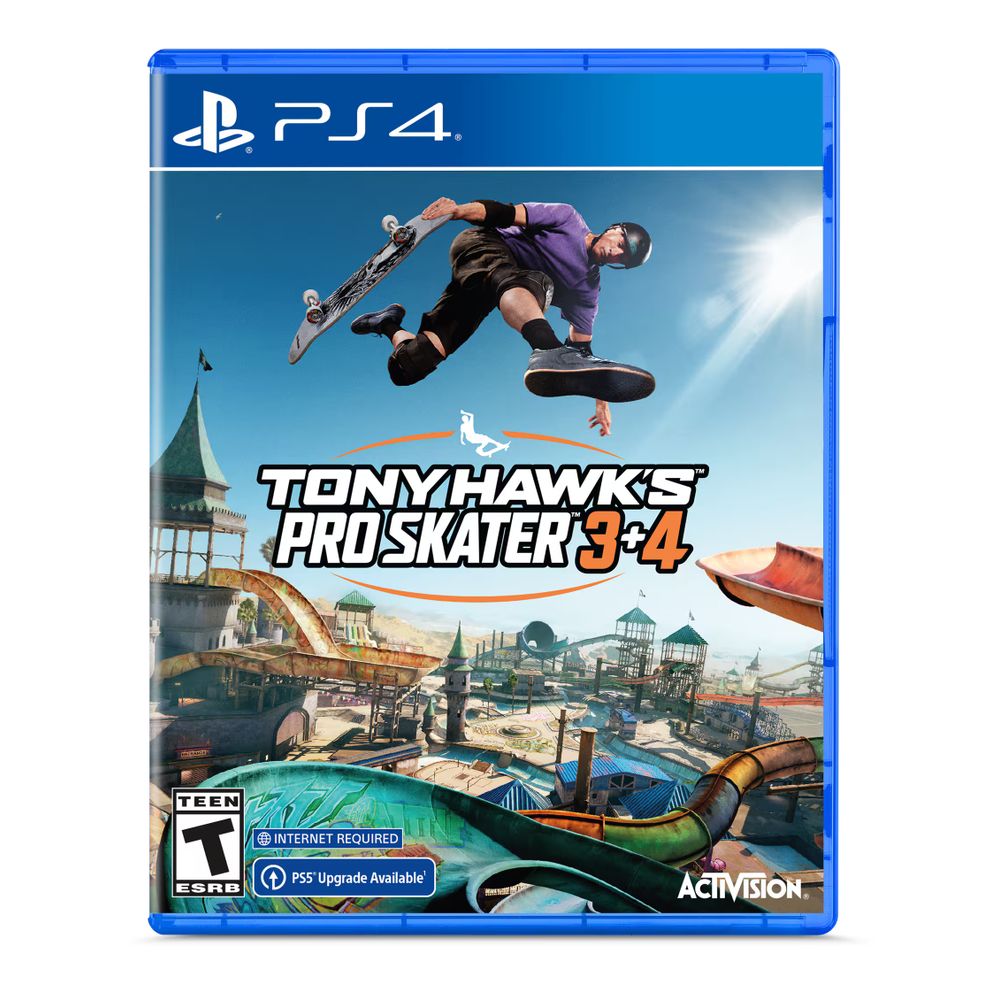 Microsoft Tony Hawk's Pro Skater 3 + 4 Standard Edition PlayStation 4 with Expanded Skater Roster, New and Classic Skate Parks, Cross-Platform Multiplayer