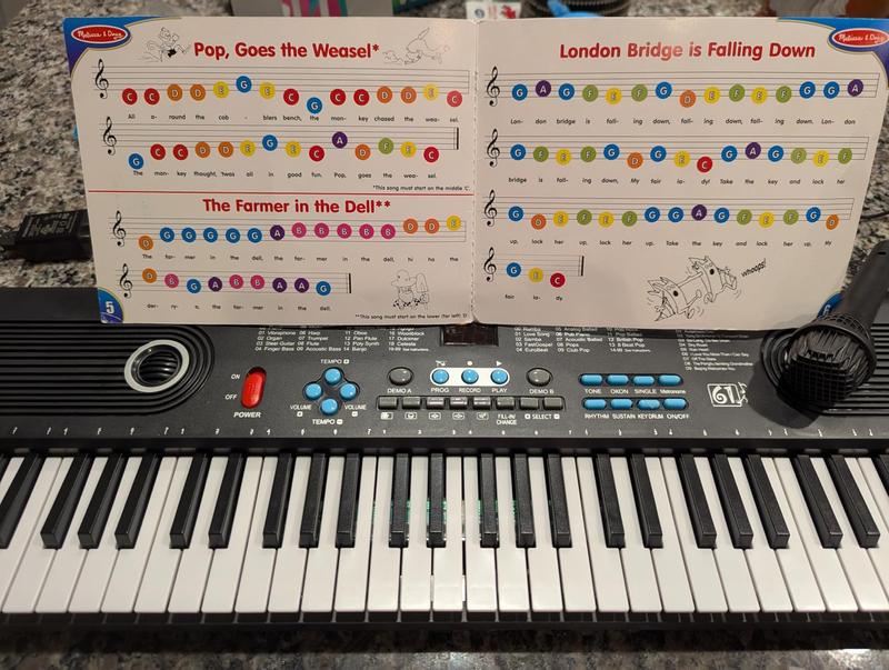 61-Key Electric Portable Digital Keyboard Piano for Beginners