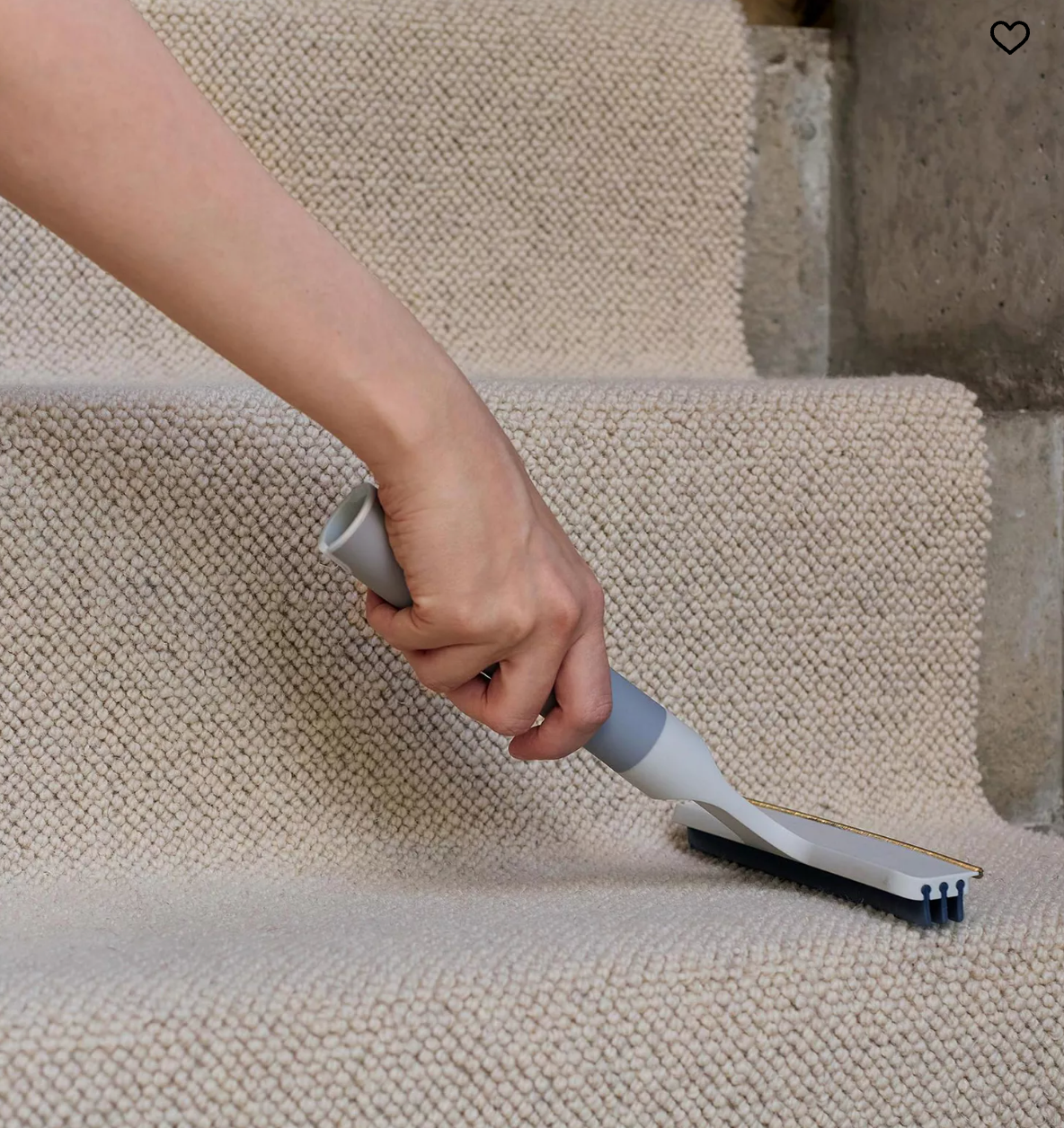 Joseph CleanTech Carpet Rake, 2-in-1 Manual Tool for Pet Hair & Deep Cleaning