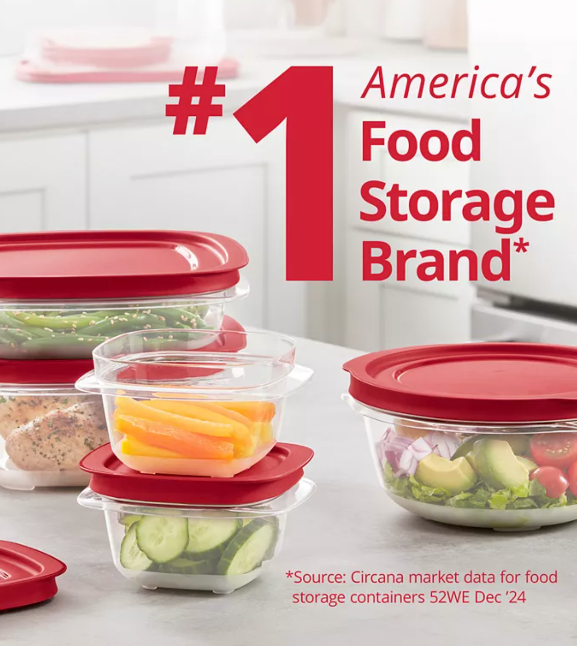 EasyStore Large Food Storage Containers with Lids, 18-Pc. Set