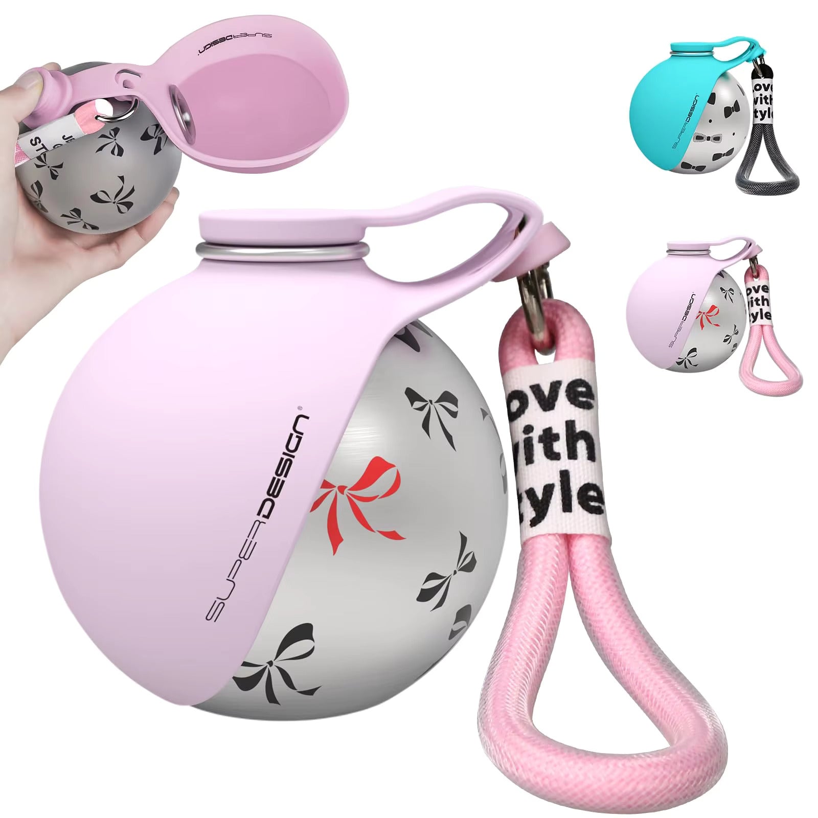 2-in-1 Portable Dog Water Bottle for Small Dogs - Leak-Proof