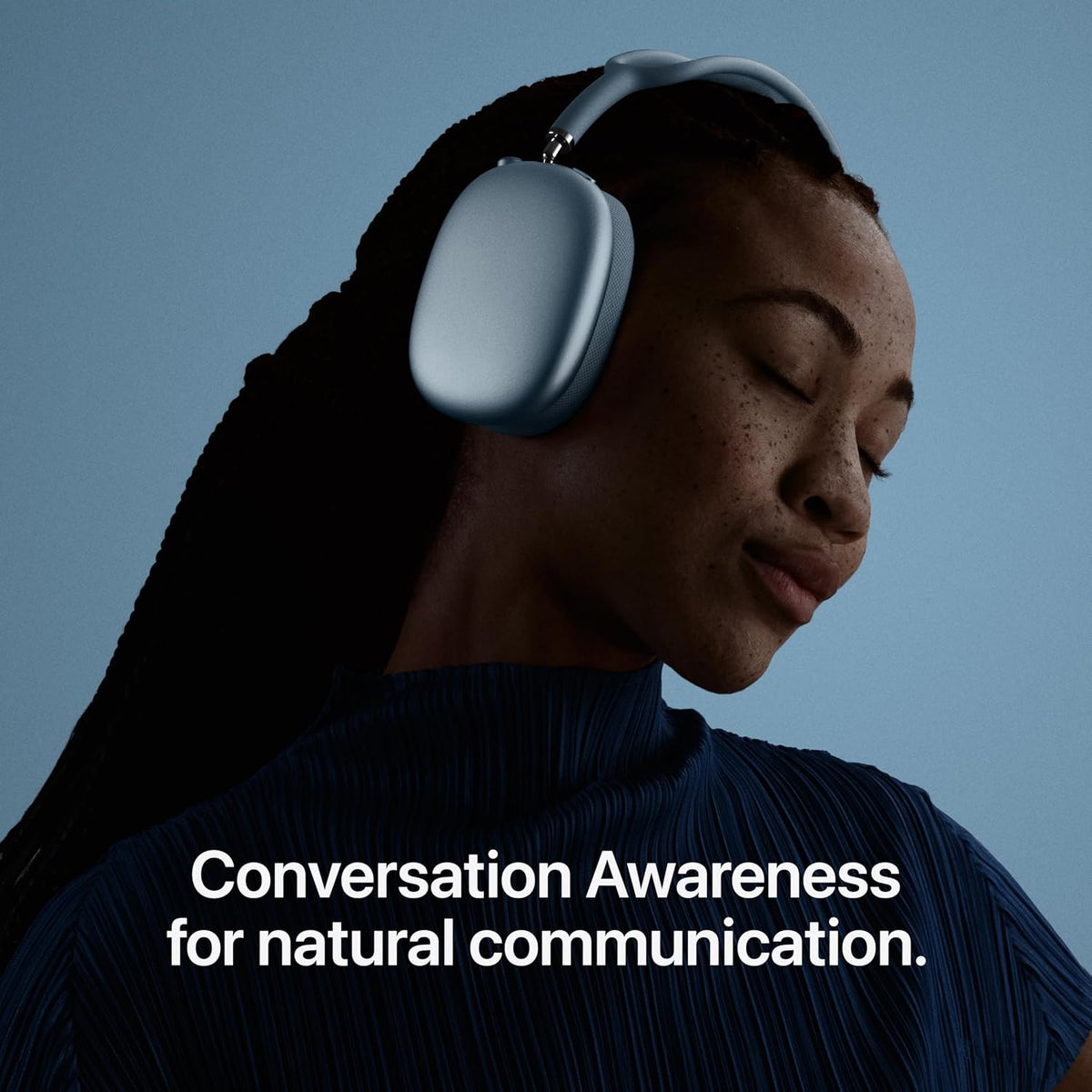 Apple AirPods Max 2 Over-Ear Headphones with Active Noise Cancellation, Personalized Spatial Audio, Live Translation, USB-C Charging, Blue, MHWM4AM/A