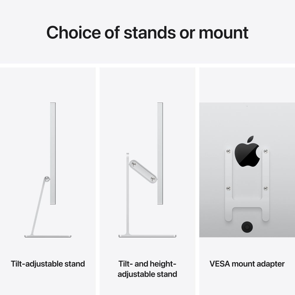 Apple Studio Display XDR, 27-Inch 5K Retina Monitor, Nano-Texture Glass, VESA Mount Adapter, Silver, MFEQ4LL/A